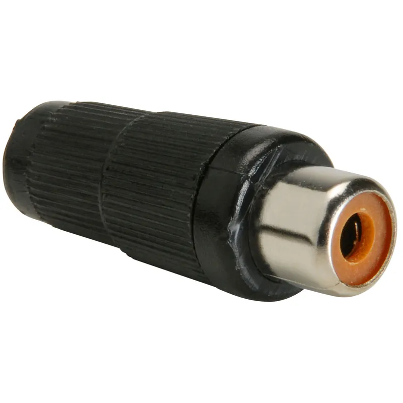 RCA Jack Black Plastic Female Spedizione Espresso