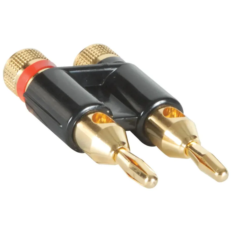 Gold Dual Banana Plug BLACK Prezzo Di Fabbrica