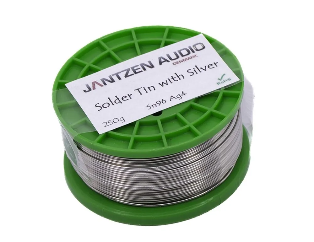 Ultime Pezzi Jantzen Audio 009-0250 Solder tin Sn96Ag4 - wire 1mm with flux - 250g spool