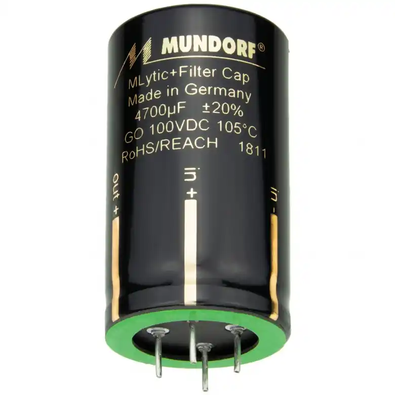 Occasione Mundorf MLGO+100-3300 3300 µF 20% 100 V Mlytic AG+ Power Condensatore