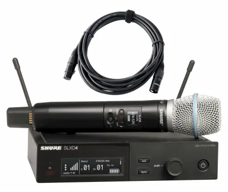 Economico Shure SLXD24E/Beta87A S50 Set Radiomicrofono Portatile incl. Cavo XLR
