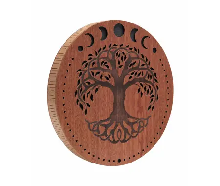 Meinl RDS12MTOL Sonic Energy 12" Rain Disk Suono Di Ruscello Con Fasi Lunari E Incisione Albero Della Vita Nuova Collezione