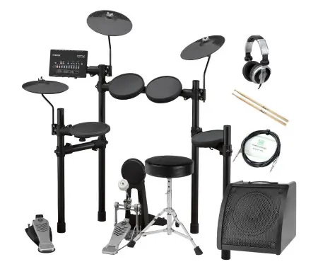 Novità Yamaha DTX452K Compact E-Drum Set incl. Amplificatore, Cuffie, Sgabello & Bacchette