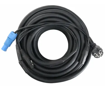 Pronomic Stage EUPPD-15 Cavo Ibrido Compatibile Schuko/Powercon + DMX 3 Poli, 15m Ordina Subito