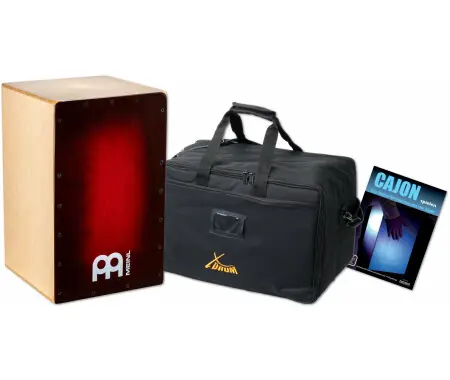 Meinl Percussion Snarecraft Series Snare Cajon 100 Special Edition Red Burst Set A Buon Prezzo