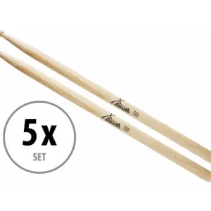 5 Paia Bacchette XDrum 5B Wood Tip Direttamente Dal Produttore