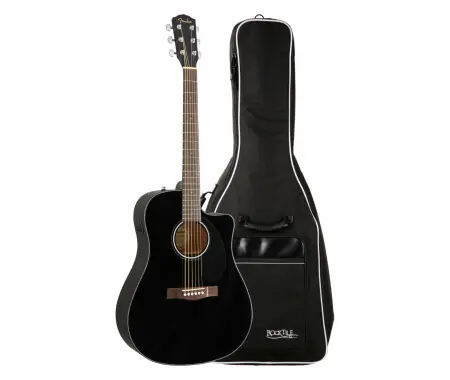 Fender CD-60SCE Chitarra Acustica Black Set Con Custodia Ultima Occasione