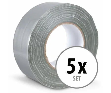 Di Tendenza Stagecaptain DT-4850G-PRO Nastro Tessuto Nastro Adesivo Gaffa Tape 50m Confezione Da 5 Grigio