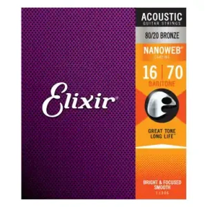 Scelto Dai Clienti Elixir 11306 Corde Acustiche 80/20 Nanoweb Baritono