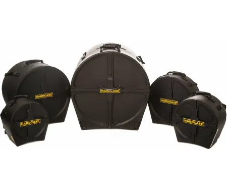 Hardcase HROCKFUS-3 Set Di Custodie Per Batteria 22 ", 10 ", 12 ", 16 " & 14 " Spedizione Espresso
