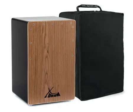 XDrum Cajon El Bajo Bass Port Black / Walnut incl. borsa Prezzo Ridotto