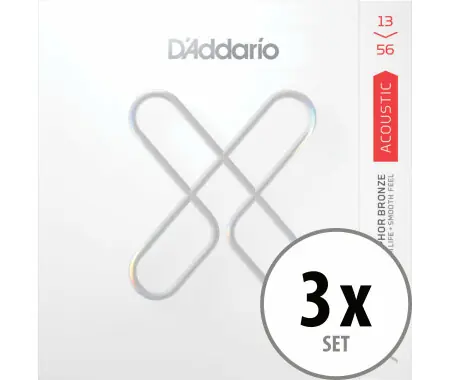 D‘Addario XS Phosphor Bronze 13-56 Medium 3x Set Miglior Prezzo