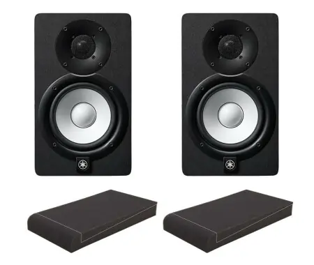 Popolare Set Di Monitor Studio Attivi Yamaha HS7 Con Pannelli Assorbenti 7 "