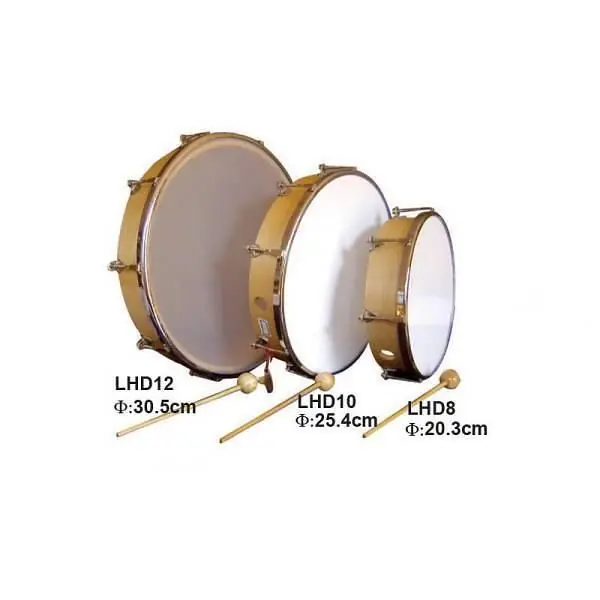 Extreme LHD-10 TAMBURELLO IN LEGNO ACCORDABILE CON TIRANTI IN ACCIAIO + BATTENTE Non Perdere
