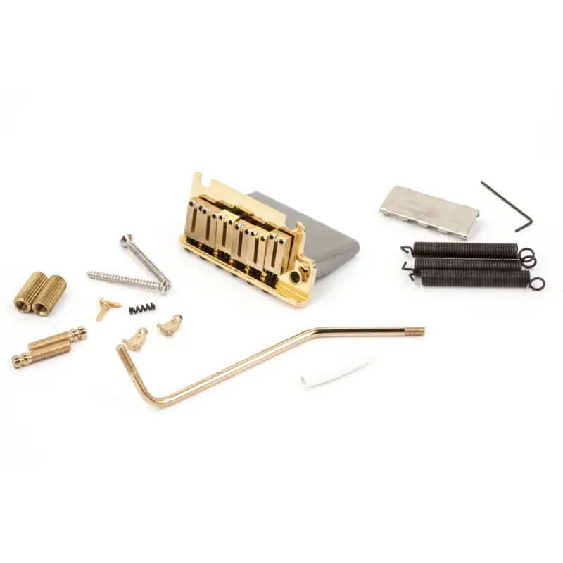 Fender American Series Stratocaster® (‘86-‘07) Tremolo Bridge Assembly (Gold) Spedito Oggi