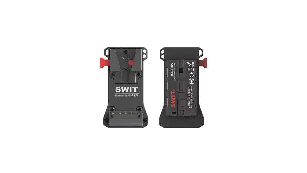 Popolare SWIT KA-F20S Placa adaptadora de Baterías de Montura en V para Dispositivos NP-F