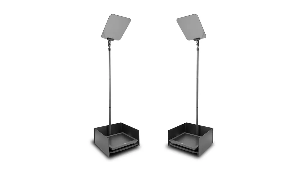 Prompter People PRO-SP19PHB-CARB téléprompteur présidentiel StagePro 19 pouces à haute luminosité 1000 nits avec pied en fibre de carbone – Lot de 2 Nuovo Arrivo
