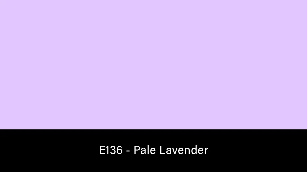 Reso Gratuito Rosco E-Colour+ 136 Pale Lavender – Rouleau de gelée 1.2×7.6m