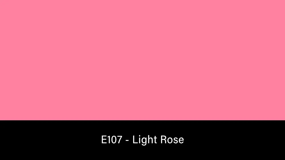 Professionale Rosco E-Colour+ 107 Light Rose – Rouleau de gelée 1.2×7.6m