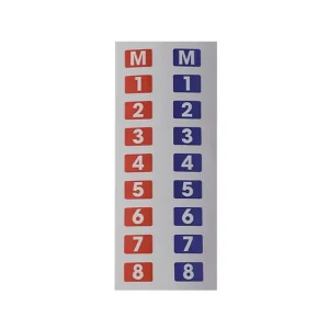 Autocollants Hollyland bleu et rouge pour interphone Solidcom C1 (18 pcs) Offerta Speciale