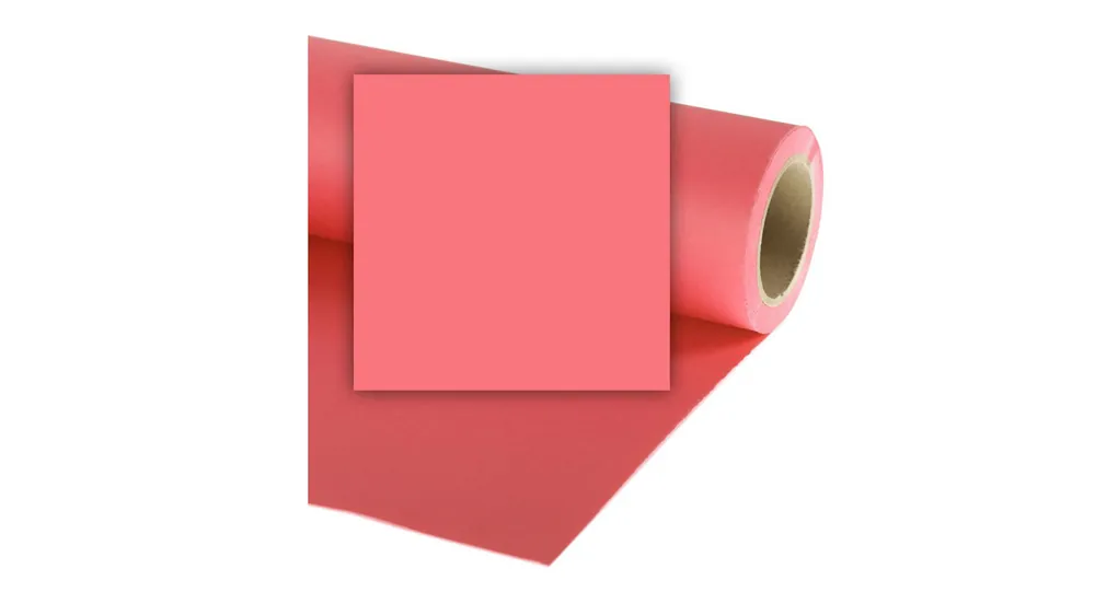 Colorama Coral Pink LL CO546 1.35 x 11 m – toile de fond en papier Promozione Esclusiva