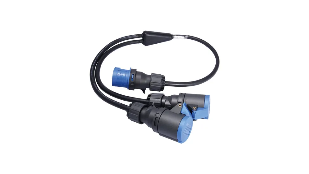 Kupo YS-2.5-CEE Y-Splitter mit 3 x 2.5mm Kabel parallel verdrahtet Sconto