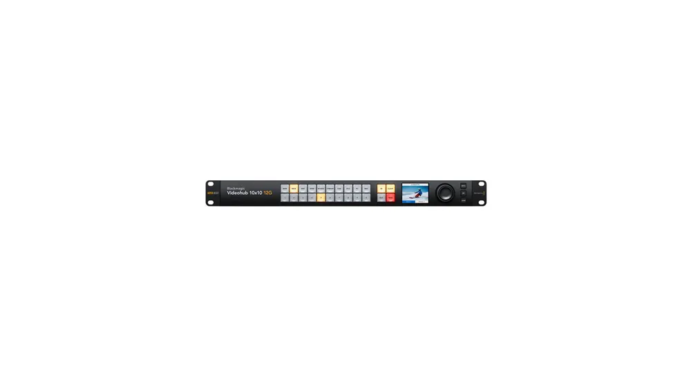Blackmagic Videohub 10×10 12G mit LCD-Display Vendita Finale