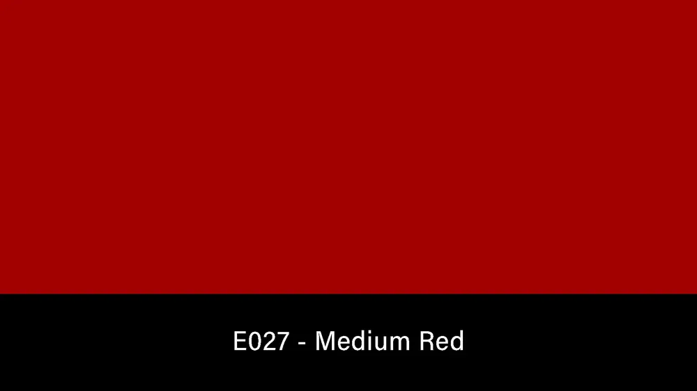 Rosco E-Colour+ 027 Rojo Medio – Rollo de gelatina 1.2×7.6m Compra Adesso