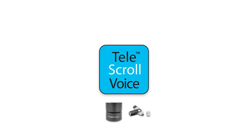 Prompter People SW-TSCROLL-REM-VR Licencia de software TeleScroll con USB, descarga y luz de señalización Shuttle Live-Streaming con desplazamiento de voz Prezzo Scontato