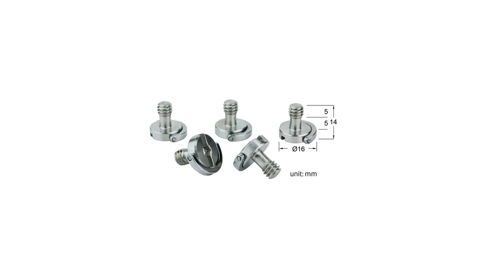Vendita Finale Tornillos de 1/4″ Kupo KS-061 con anillo de placa (kit de 5 piezas)