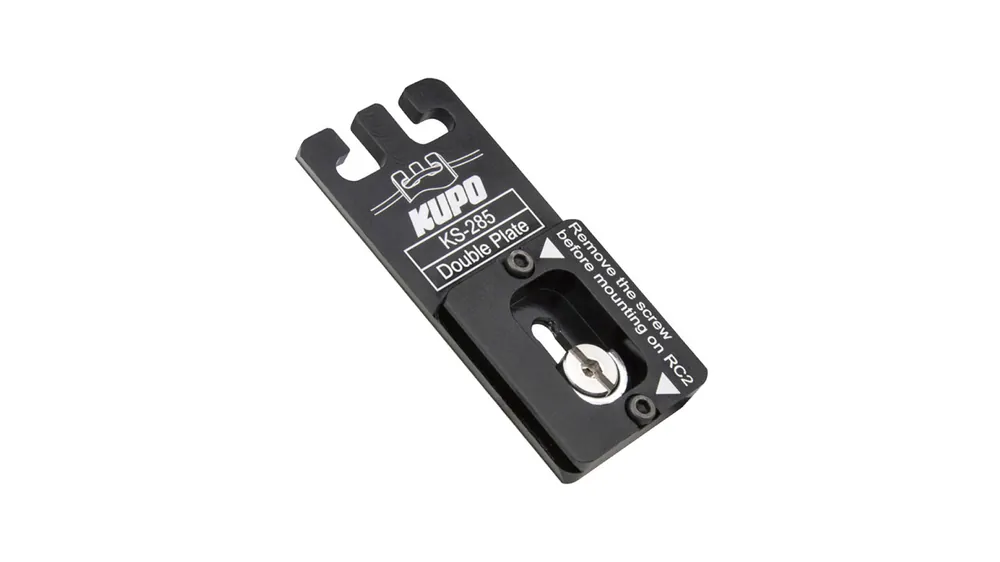 Placa de liberación rápida Kupo KS-285 con soporte de cable compatible con RC2 y Arca-Swiss Super Prezzo