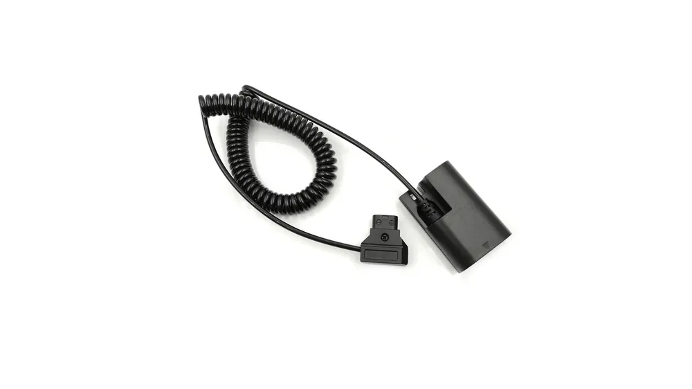 Professionale Batería ficticia PL-E6 BrowdyTech para Canon con cable de alimentación en espiral D-Tap
