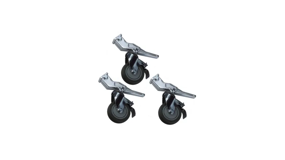 Consegna Rapida Ruote con freni E-image HS-03W per stativi – kit da 3