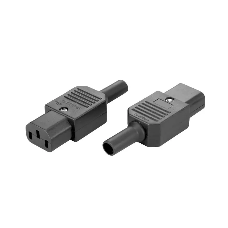 PC09 - Connettore di alimentazione IEC Audikom 220V - Corpo nero Popolare