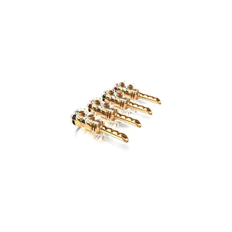 Viablue TS-TUBE - Connettore Banana TS Tube - Placcato oro 24k - 6mm Soddisfatti O Rimborsati
