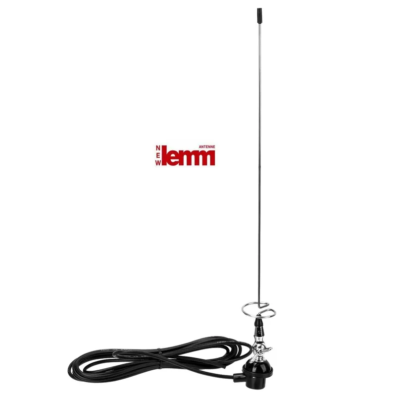 Lemm AT-09 144 430 Mhz Antenna Veicolare Bibanda VHF UHF Inclinabile Regolabile Nuovo Arrivo
