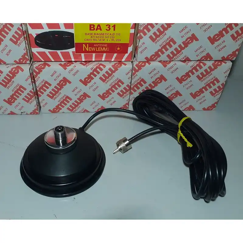 LEMM BA-31 BASE MAGNETICA CALAMITA PER ANTENNA VEICOLARE CB VHF UHF Occasione Imperdibile
