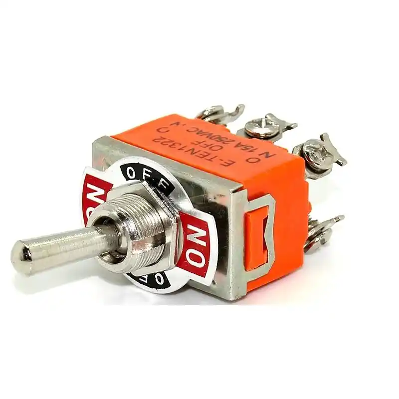 Sconto E-TEN1322 Interruttore Bipolare 15A 250VAC 6 Pin ON OFF ON DPDT rocker toggle 2 vie