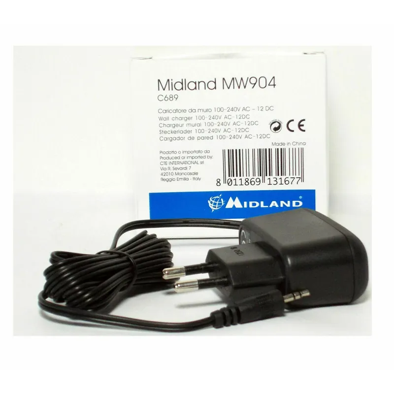 Subito Disponibile MIDLAND MW904 ALIMENTATORE CARICABATTERIE LPD UNIV.MIDLAND G9 G7XT G6XT G5XT G8