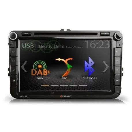 Consegna Rapida Zenec Z-E2050 autoradio 2 din specifica per VW, SEAT, SKODA 3D navi, DAB+ Bluetooth