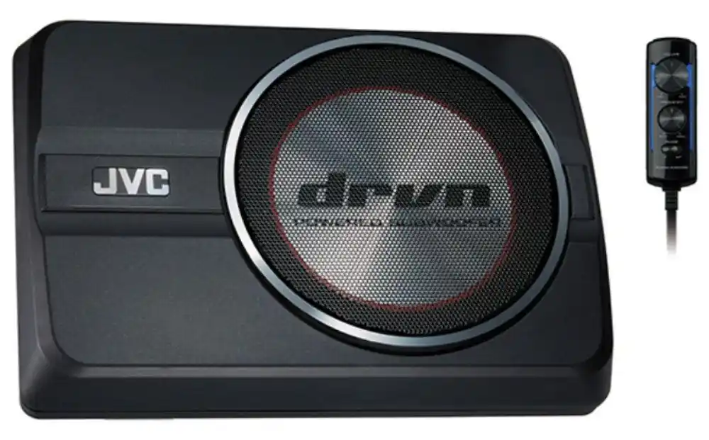Ultima Occasione JVC CW-DRA8 Subwoofer sottosedile amplificato ultrapiatto 250W con remote control