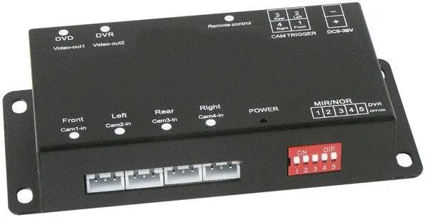 Quantità Limitata Phonocar VM256 Divisore di schermo Alimentazione 9-36V 4 Ingressi camera