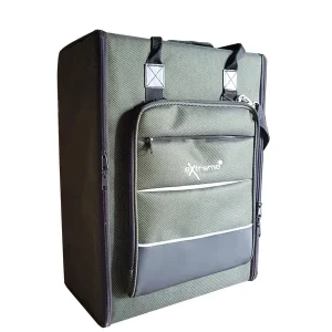 EXTREME BAG 702RK BORSA RIGIDA IMBOTTITA 2 UNITA‘ RACK MANIGLIA + TRACOLLA + TASCA FRONTALE CHIUSURA A ZIP Esclusivo