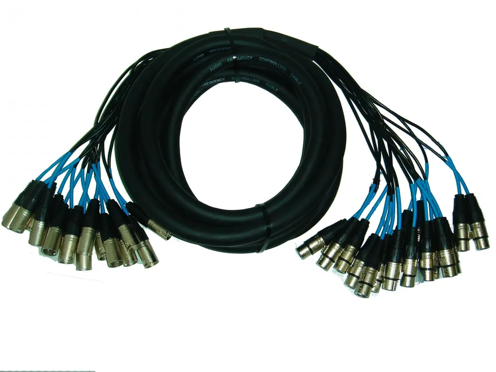 Ultime Pezzi EXTREME 16X16X5PRO CAVO MULTICORE 16 CANNON XLR MASCHIO - 16 CANNON XLR FEMMINA 5 METRI CONNETTORI XLR BILANCIATI