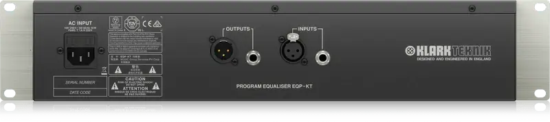 KLARK TEKNIK EQP-KT EQUALIZZATORE VALVOLARE 1 CANALE 2 BANDE FREQUENZA COMMUTABILE E BYPASS Bestseller