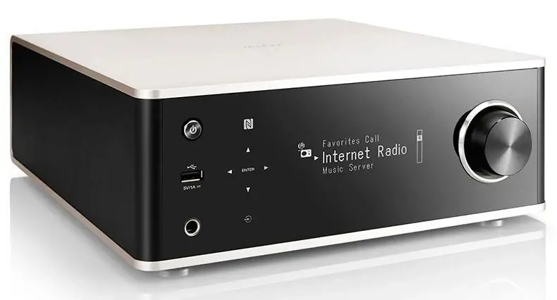 Nuovo Arrivo DENON DRA-100 Sintoamplificatore network audio ultra compatto, 70 + 70W