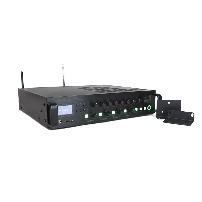 Amplificatore 100V filodiffusione amplimixer 4 zone Master Audio MF8400 da 360W RMS, Bluetooth lettore MP3 Nuovo Arrivo