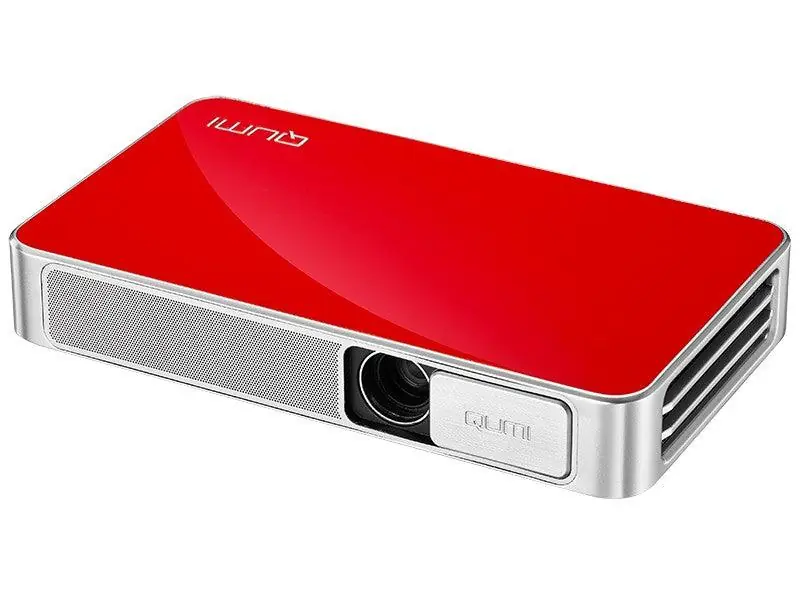 VIVITEK Qumi Q3 Plus Videoproiettore WiFi Tascabile LED DLP WXGA, 1.280x720, batteria integrata 8000 mA - ROSSO Ultimissimo Modello