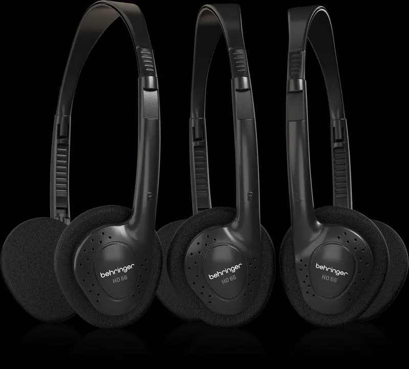 Ultime Pezzi BEHRINGER HO 66 PACK DI 3 CUFFIE DINAMICHE MULTIUSO ON-EAR CON AMPIA RISPOSTA IN FREQUENZA
