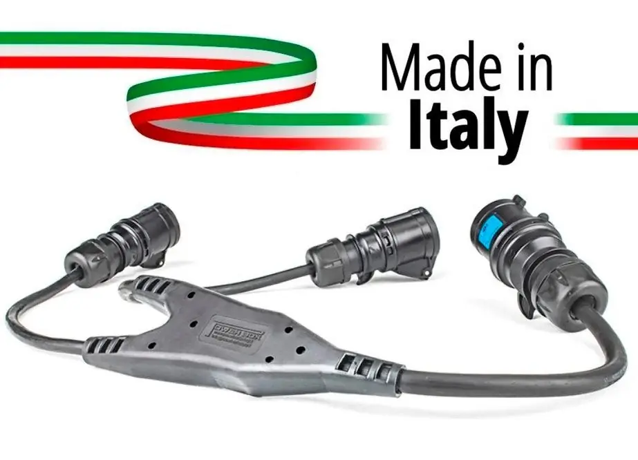 Scelto Dai Clienti SPLITTER CEE SDOPPIO MADE IN ITALY SPINA PPE 32A MASCHIO 3 POLI 2P+T IP44 A 2 PRESE 16A 3P PH+T+N FEMMINA PPE